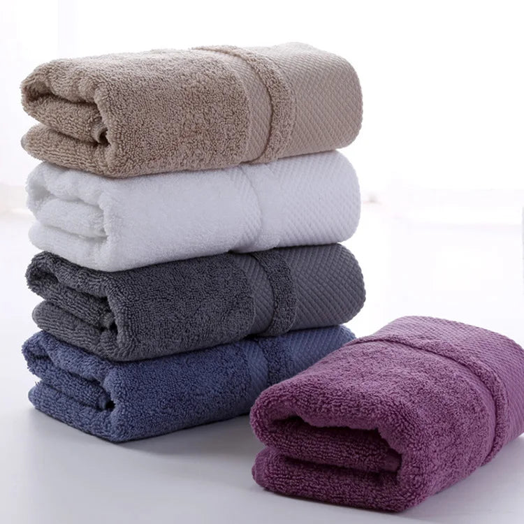 100% Pure Cotton Extra-Thick Face Towel | 120g | OEM Logo | 1 MOQ | Hotel Spa