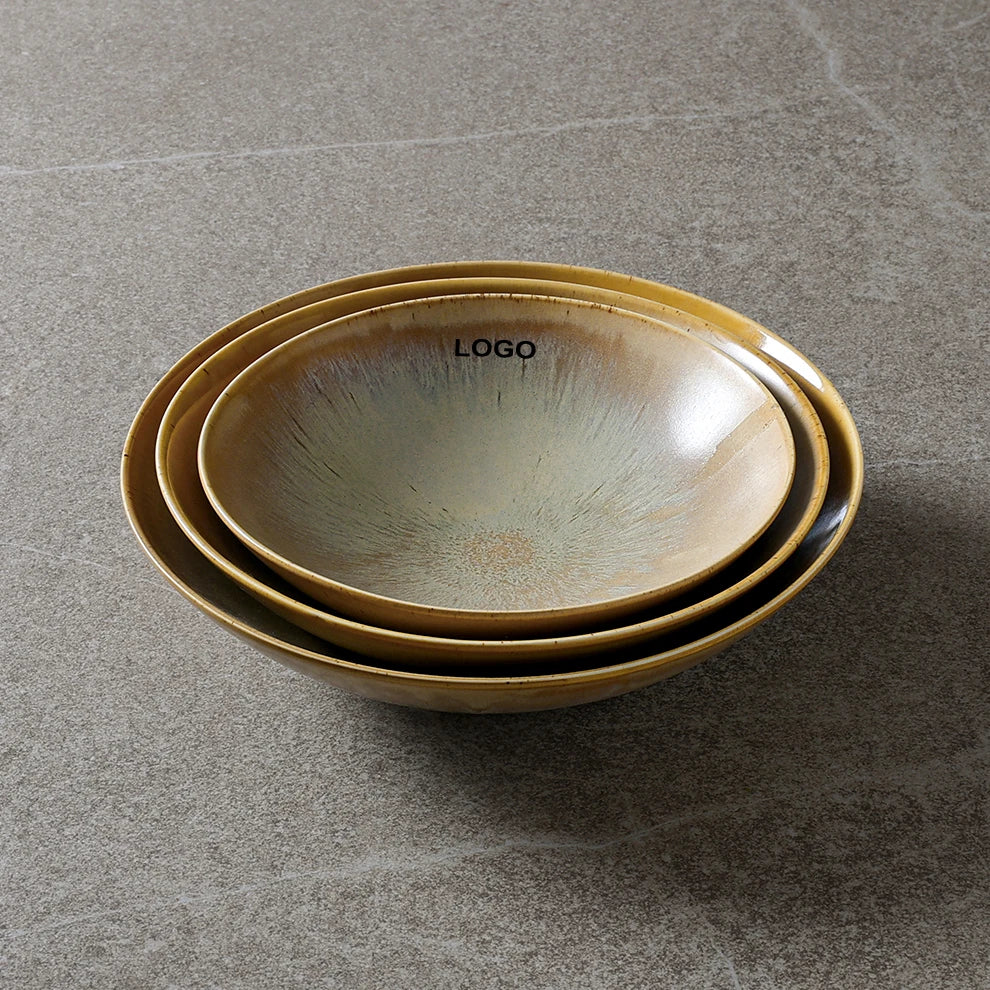 Custom Porcelain Plate with Logo | 100 MOQ | 8-12 Inch