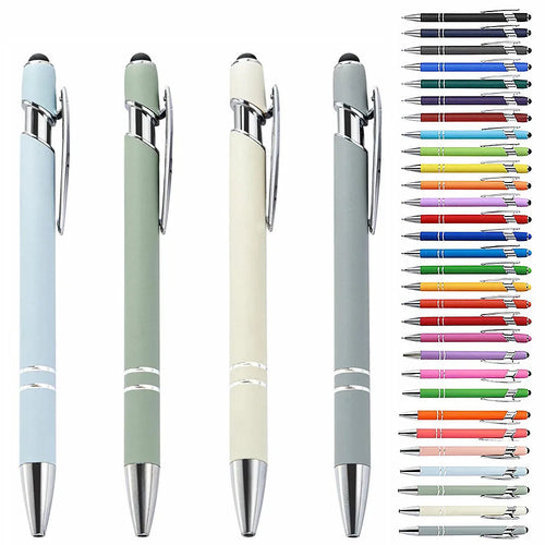 Custom Metal Stylus Pen with Logo | 2-in-1 Ballpoint MOQ 100