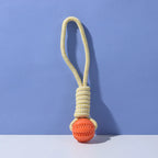 Braided Rope & Rubber Ball Dog Toy | 5 Pcs MOQ | BSCI Certified