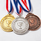 Custom 3D Painted Medals | Double Sided Metal Sports Award MOQ 100