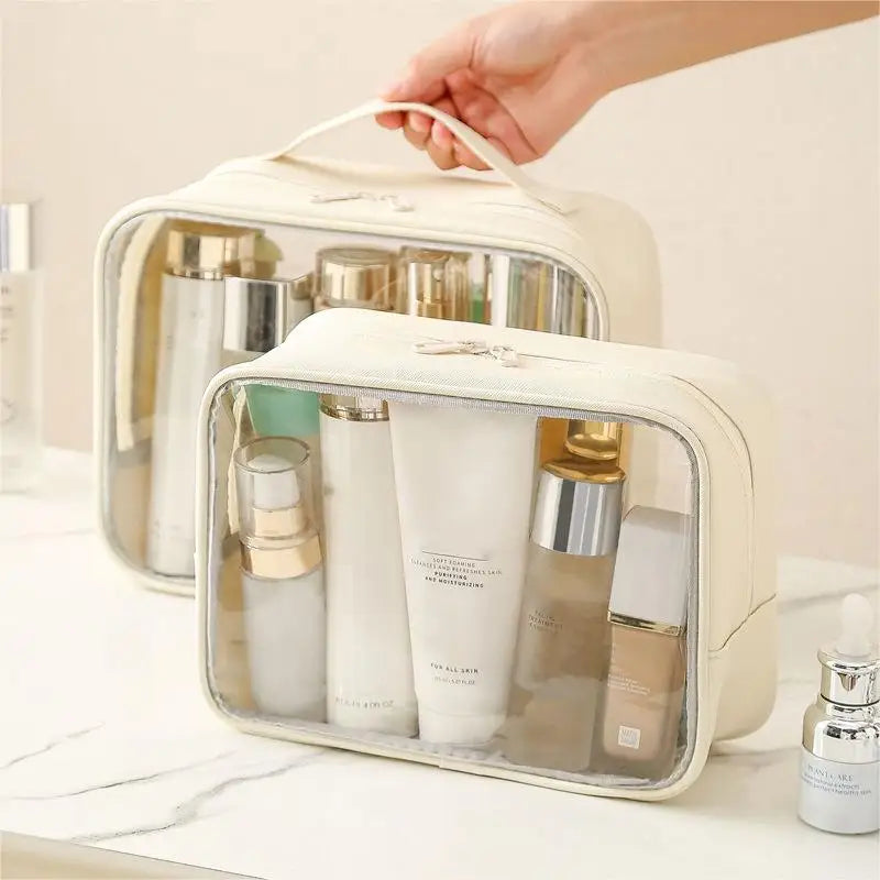 Transparent Window Cosmetic Bag | 100 MOQ | Custom Logo | 14 Day Lead
