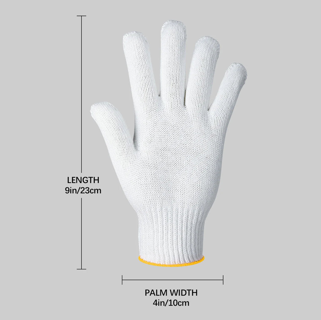 Custom Cotton Work Gloves with Printing | Bulk MOQ 8 Pairs