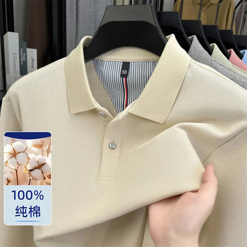100% Cotton Pique Long Sleeve Shirt | Breathable Moisture-Wicking | Custom Printing