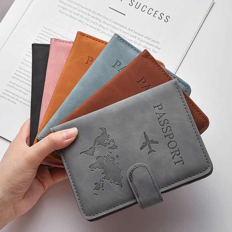 Custom PU Leather Passport Wallet: RFID Blocking, Embossed Logo, Zipper Closure for Travel