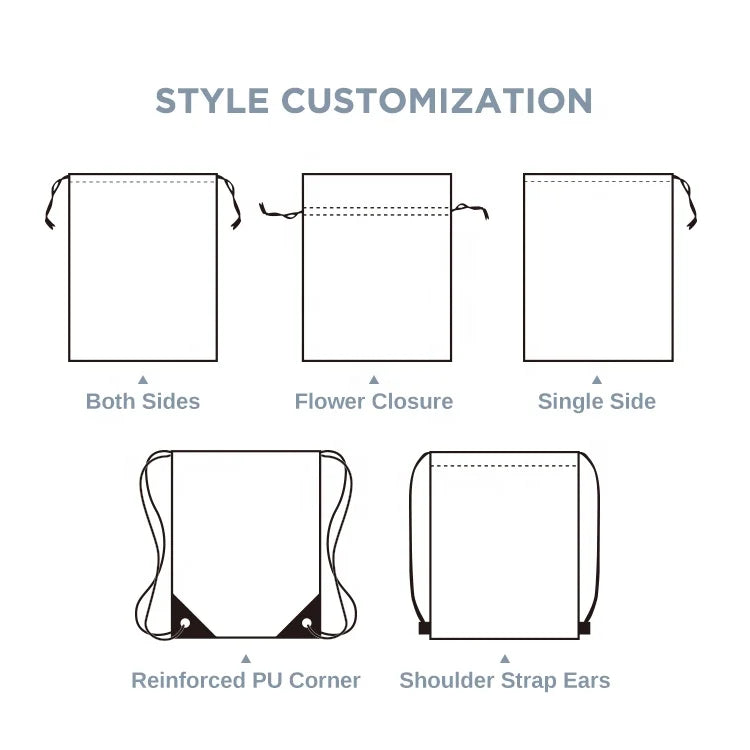 Custom Canvas Drawstring Bags with Logo | 100 MOQ for Jewelry & Gift Packaging