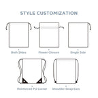 Custom Canvas Drawstring Bags with Logo | 100 MOQ for Jewelry & Gift Packaging