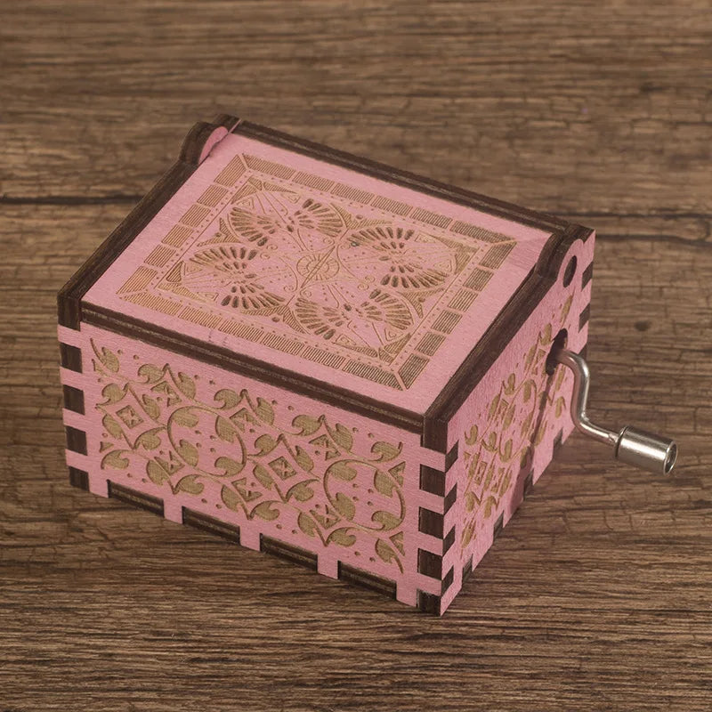 Custom Wooden Music Boxes with Logo | Hand Cranked MOQ 5