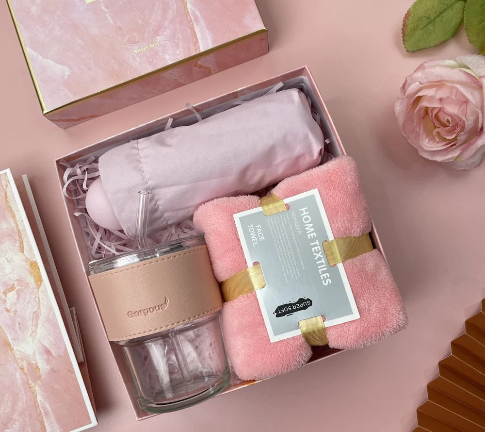 Custom Ceramic Gift Sets: 10 MOQ, 5-Day Lead | Mug, Bottle, Towel for Weddings & Corporate Gifts