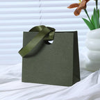 Custom Ribbon Handle Paper Gift Bags | Jewelry Packaging MOQ 100