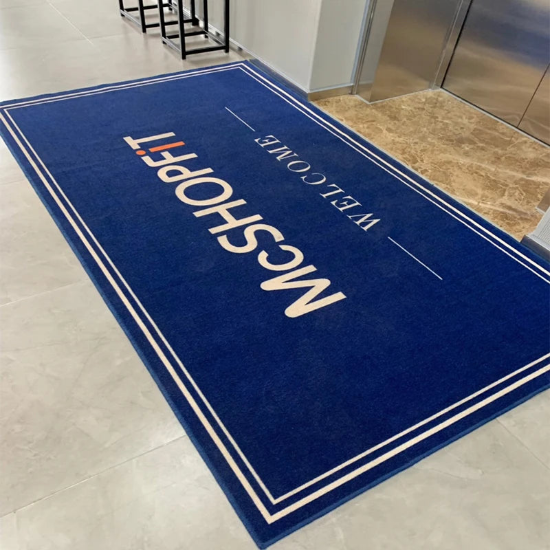 Custom Nylon Nitrile Rubber Entrance Mat | Dust Remove Printing Logo Doormats
