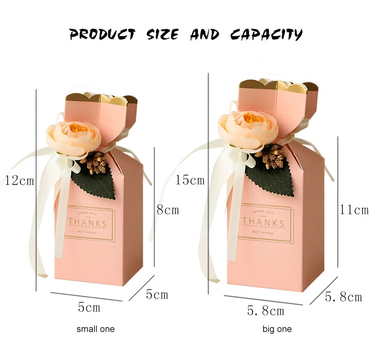 Custom Candy Boxes 100 pcs | Wedding Favor Packaging