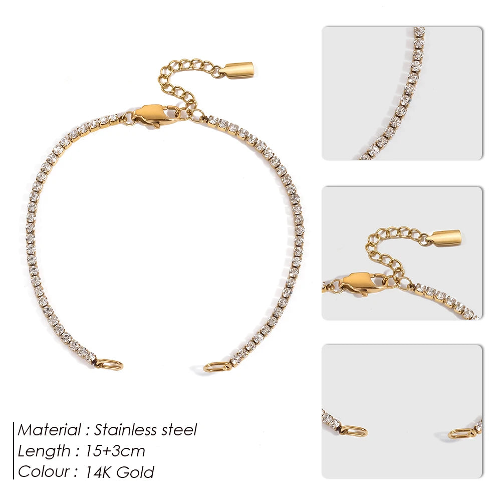 316L Stainless Steel Paperclip Chain | 14K Gold Plated | MOQ 1
