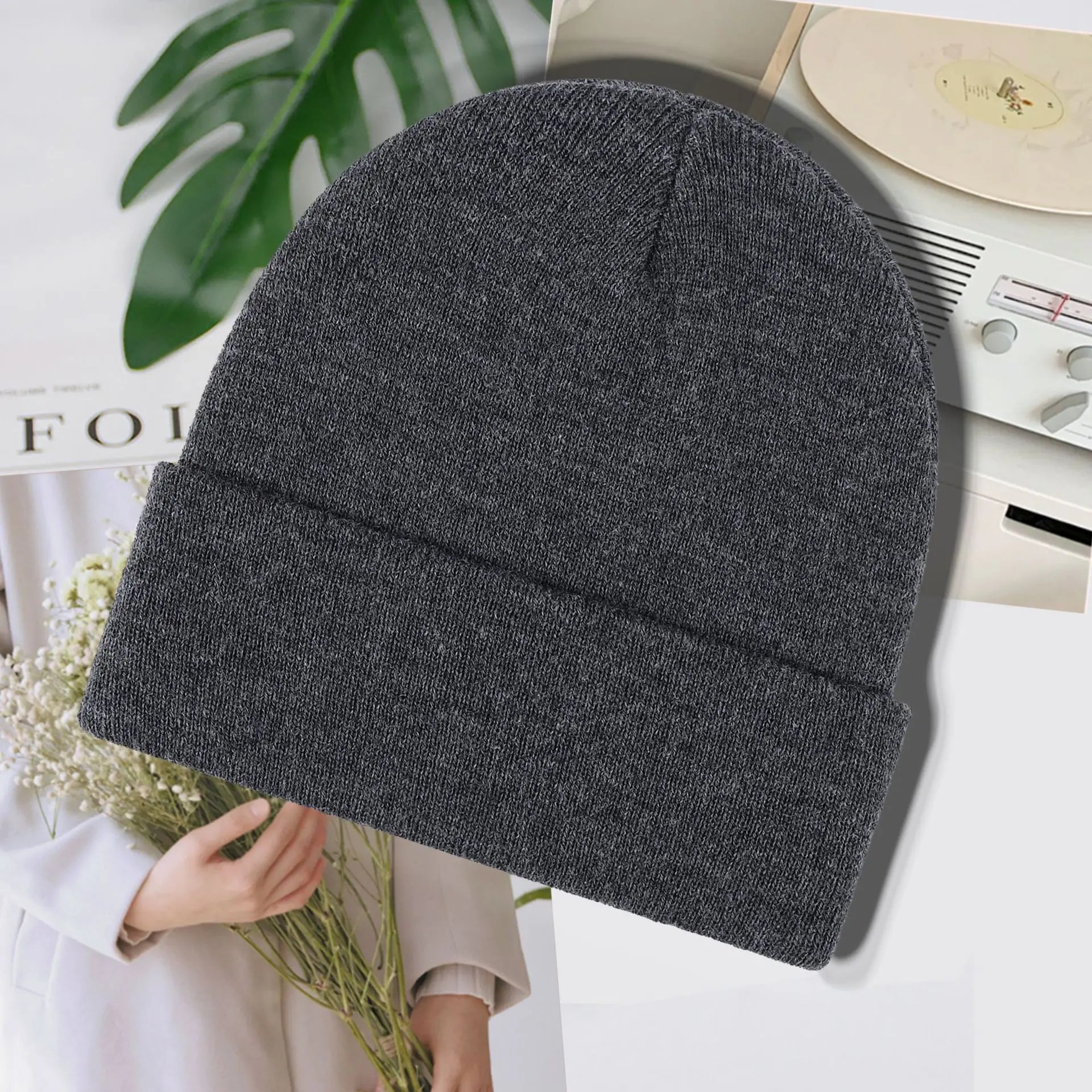 Custom Jacquard Knit Beanies with Logo | 1 MOQ Premium