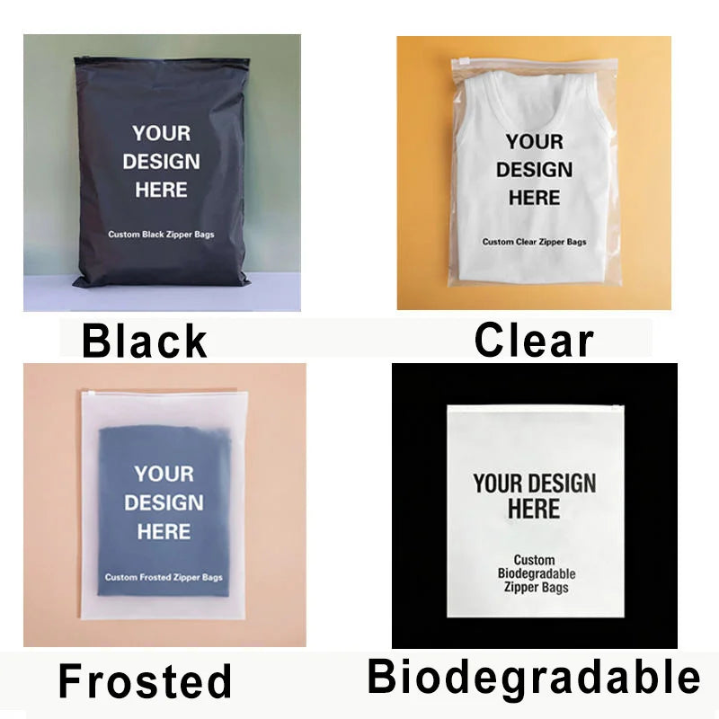 Custom Printed Zipper Bags for Clothing Packaging | Factory Direct