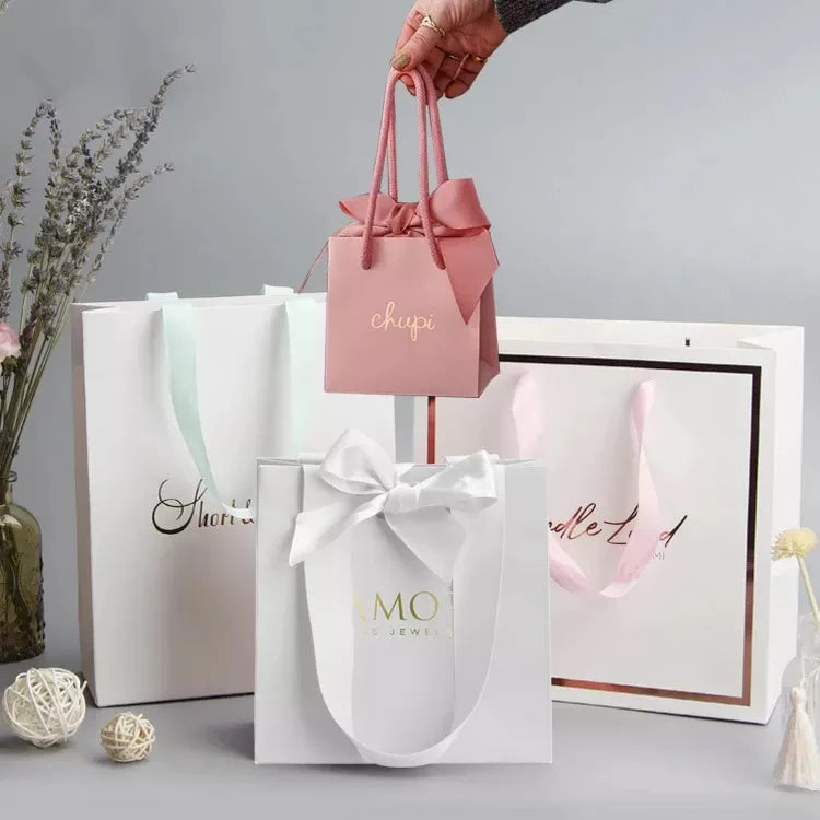 Custom Printed Paper Gift Bags with Handles | Kraft Packaging