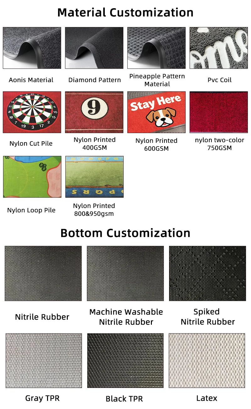 Custom Printed Door Mats with Logo Wholesale | MOQ 50