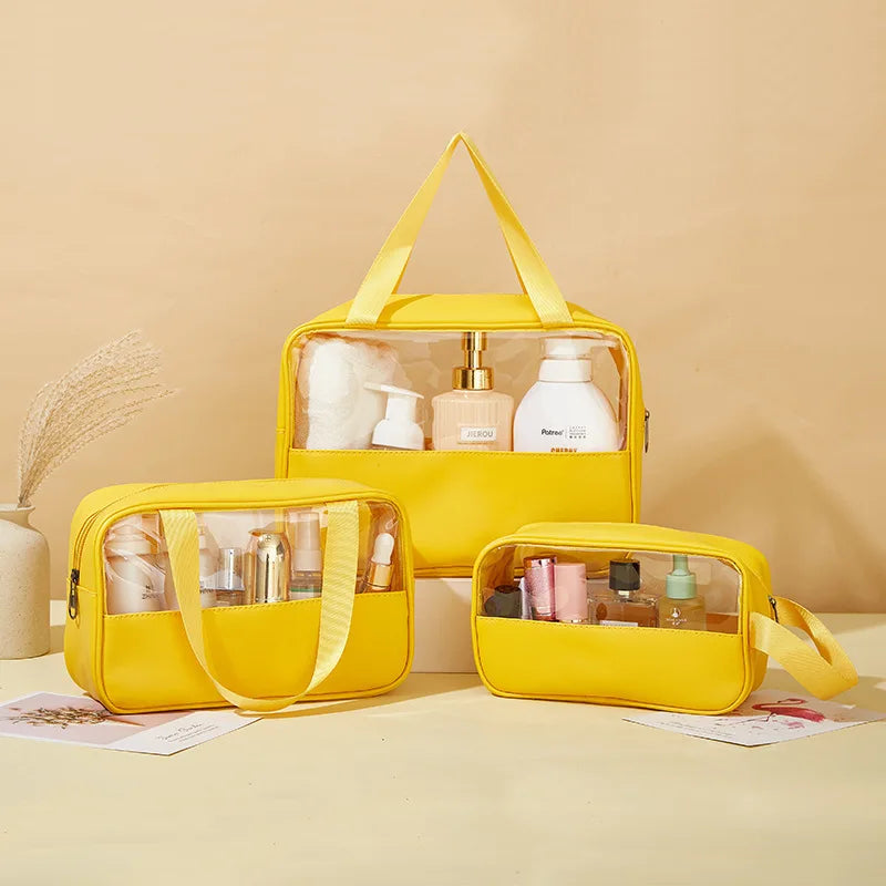 Low MOQ PVC Transparent Makeup Bag | Custom Logo Travel Bag
