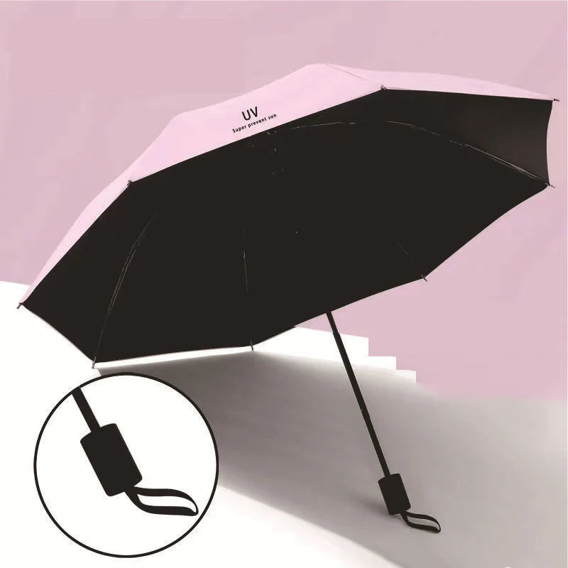 Custom 190T Pongee Umbrella with Logo | 100 MOQ Fully Automatic