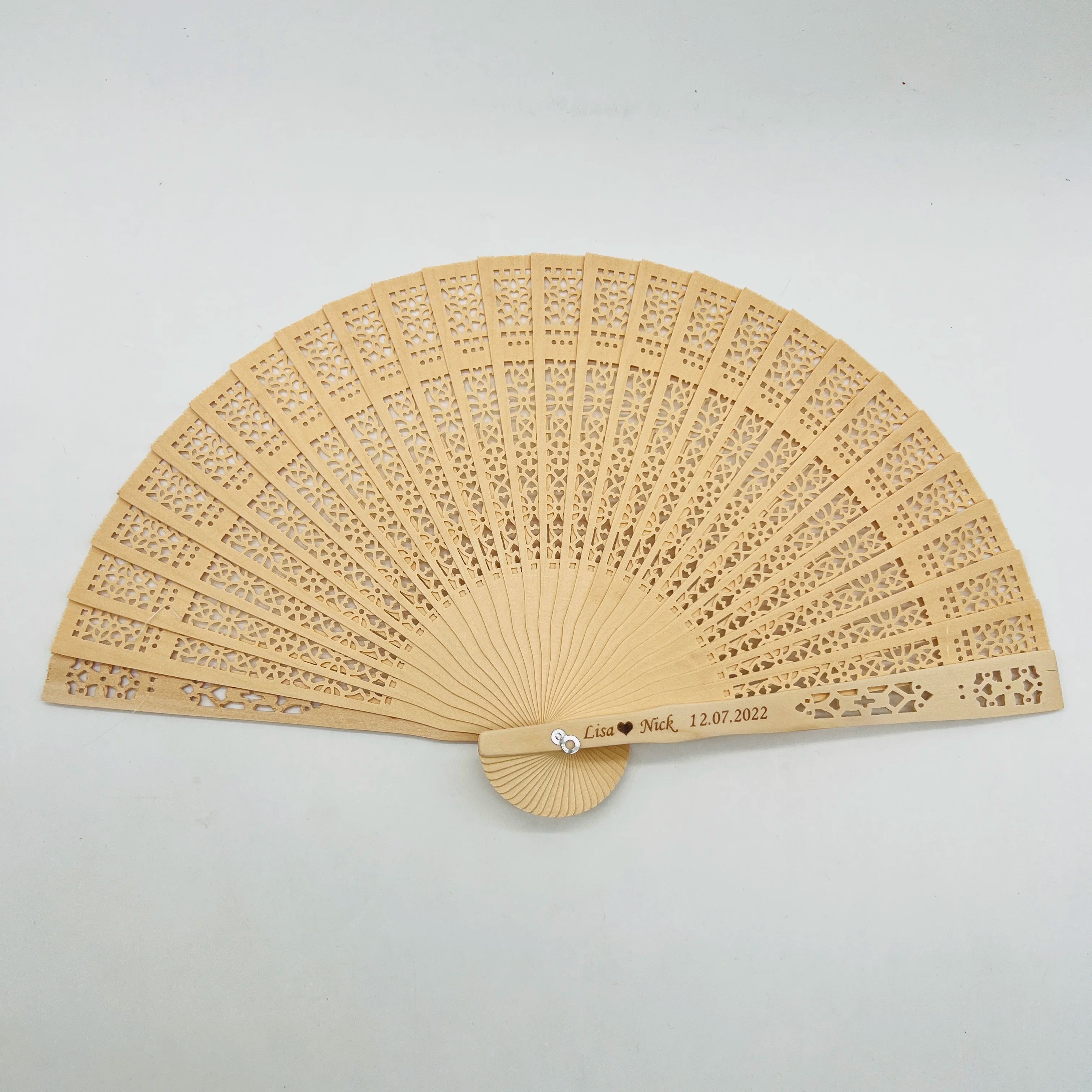 Custom Bamboo Wedding Hand Fans | Eco-Friendly Souvenir | Bulk Wedding Favors