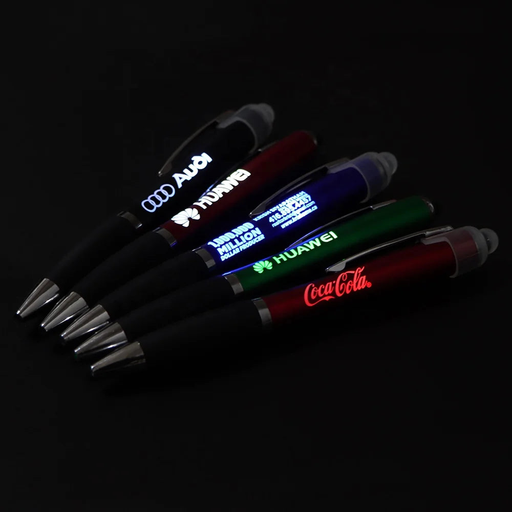 Custom LED Light Up Stylus Pen with Logo | MOQ 50 Promotional