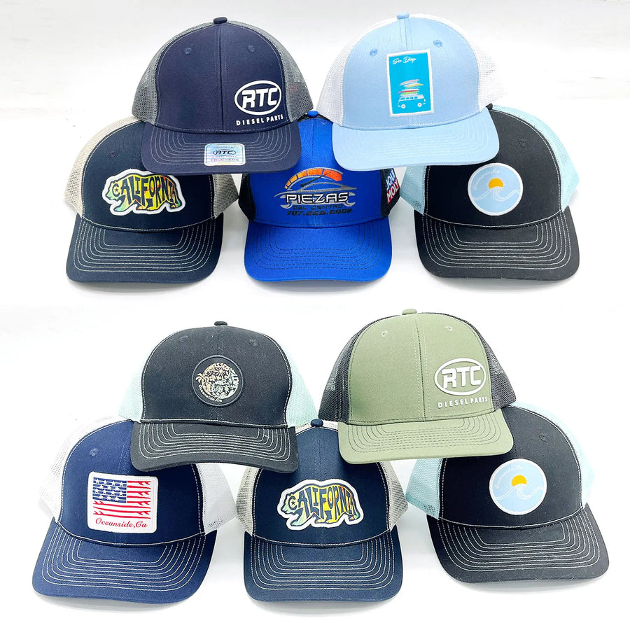 Custom Richardson 112 Trucker Hat | Leather Patch Cap MOQ 50