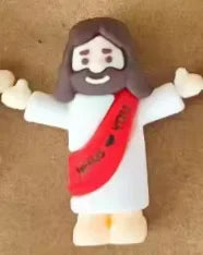 Mini Jesus Figurines | Hand-Painted Religious Figures | Bulk Baptism Gifts