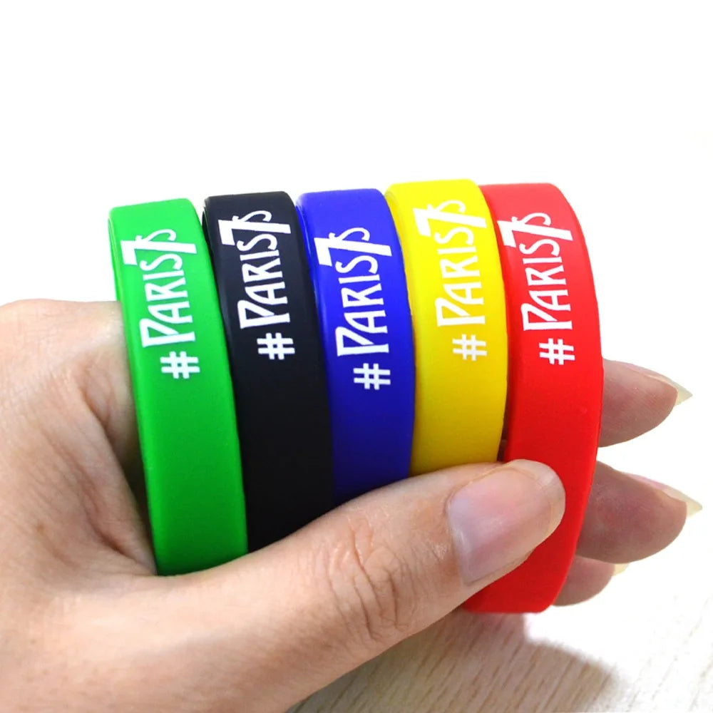 Custom Silicone Wristbands with Logo | 100 MOQ Promotional