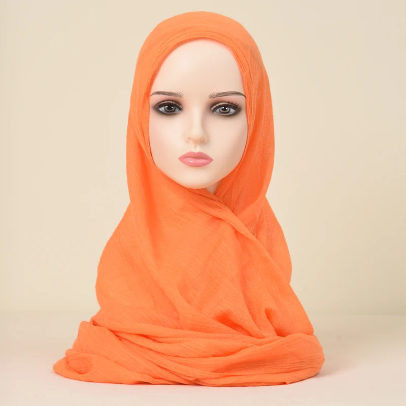 Polyester Silk Satin Hijab | 107x180cm | 24 Colors | Wholesale | Custom Packaging