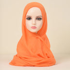 Polyester Silk Satin Hijab | 107x180cm | 24 Colors | Wholesale | Custom Packaging
