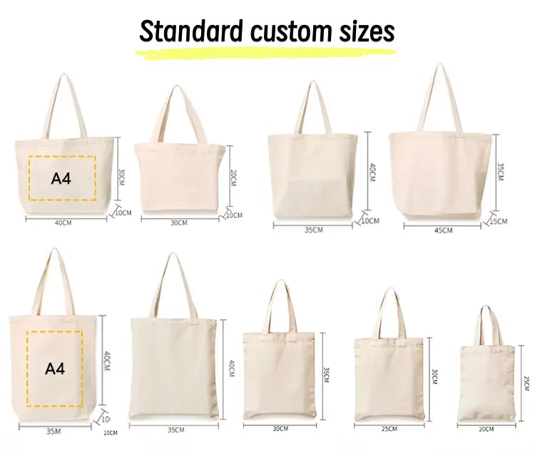 Custom Canvas Tote Bags with Logo | Eco Friendly MOQ 50
