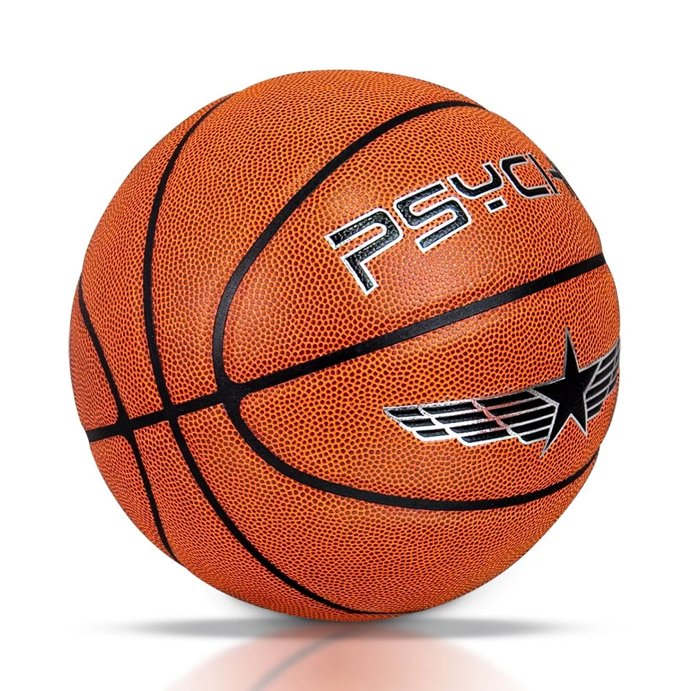 Custom PU Leather Basketballs: 50 MOQ, 7-Day Lead, 600-650g | Size 7 Indoor/Outdoor Team Balls