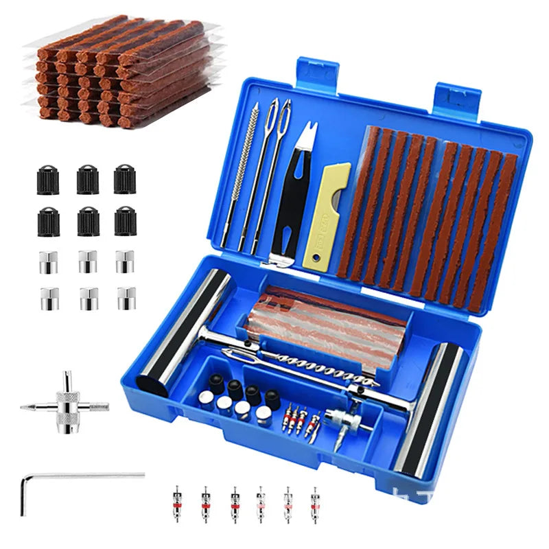 58Pcs Tire Repair Tool Kit with Case | MOQ 1 pc