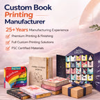 Custom Sprayed Edge Hardcover Book: Gold/Silver/Holographic, Offset Printing, MOQ 500