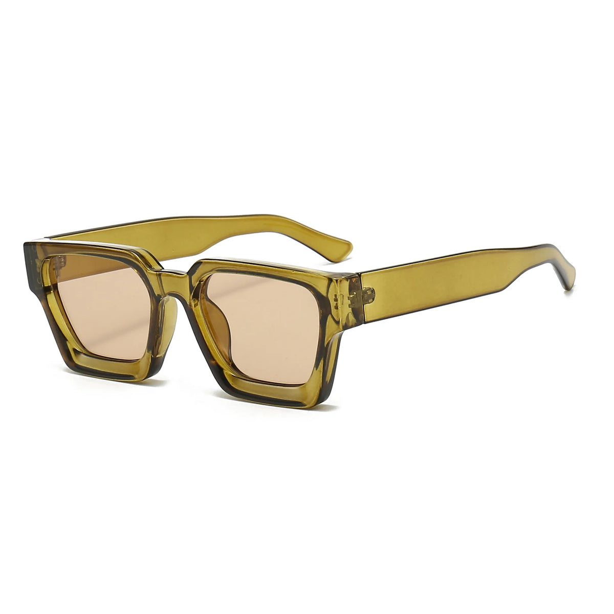 Custom Logo UV400 Rectangle Sunglasses | PC Frame 100 MOQ Private Label