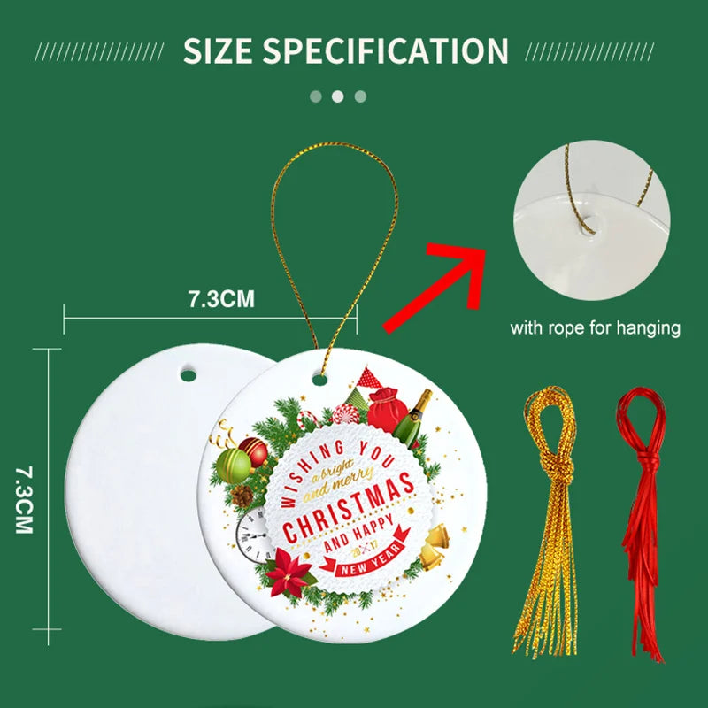 Custom Ceramic Ornaments | 200 MOQ | 7-Day Lead Time