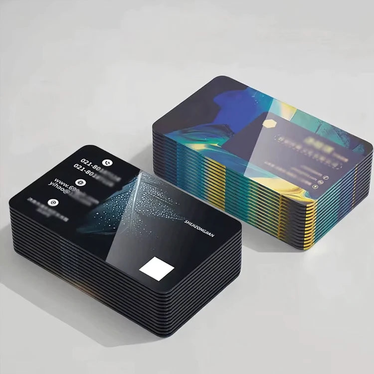 Custom PVC Plastic Business Cards with Logo | Luxury Gloss Printing