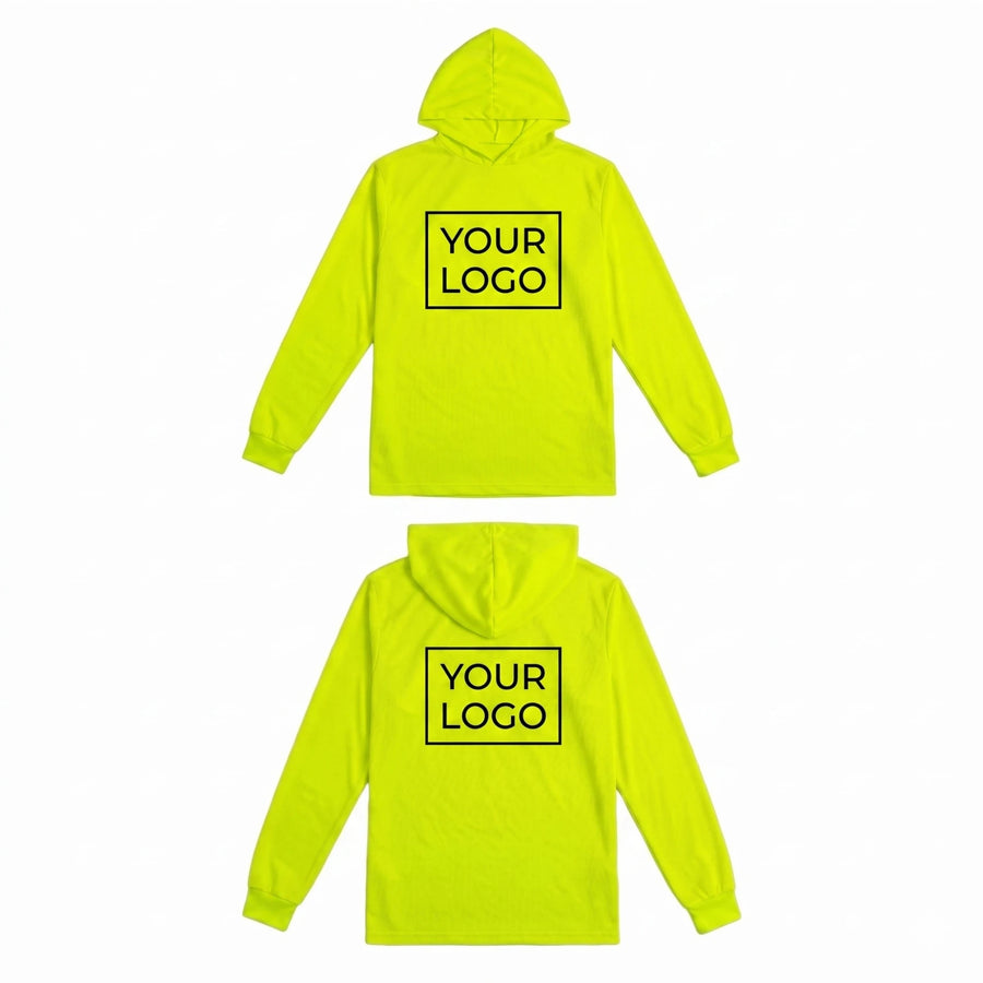 Custom Hi-Vis Dry Fit Work Shirt – Long Sleeve Safety Shirt With Reflective Tape