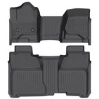 Custom Fit TPE Floor Mats for Chevrolet Silverado 1500 2500HD 3500HD Crew Cab 2019-2025