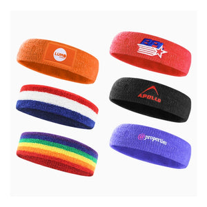 5.5cm Wide Spandex Yoga Headband with Custom Print | Sweat Absorption for Workout