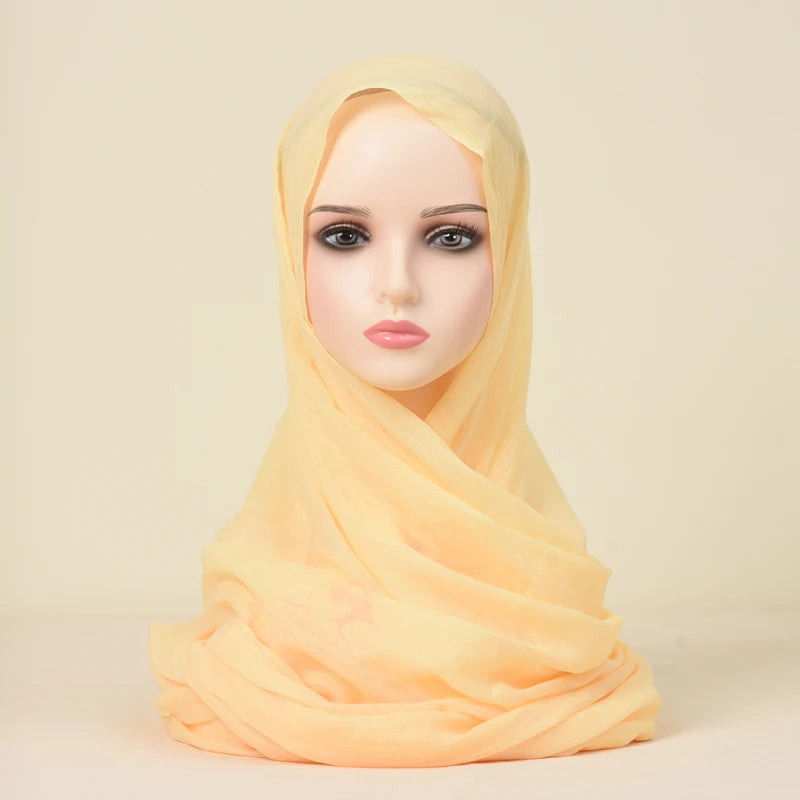Polyester Silk Satin Hijab | 107x180cm | 24 Colors | Wholesale | Custom Packaging