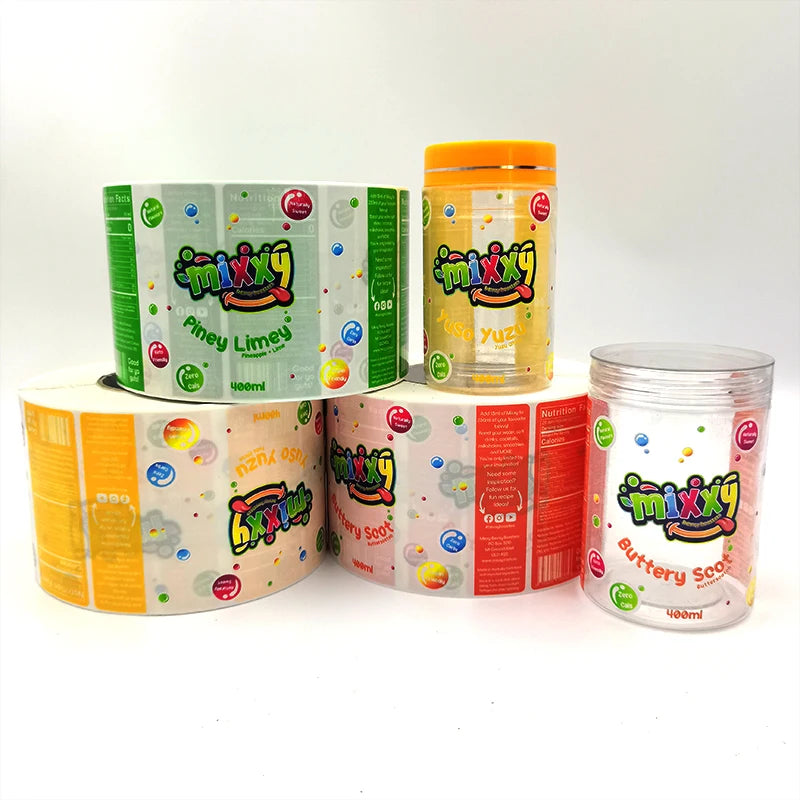 Custom Waterproof Vinyl Roll Labels with Logo | MOQ 100