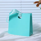 Custom Ribbon Handle Paper Gift Bags | Jewelry Packaging MOQ 100