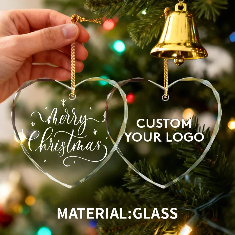 Custom Engraved Glass Ornaments 78mm | MOQ 100