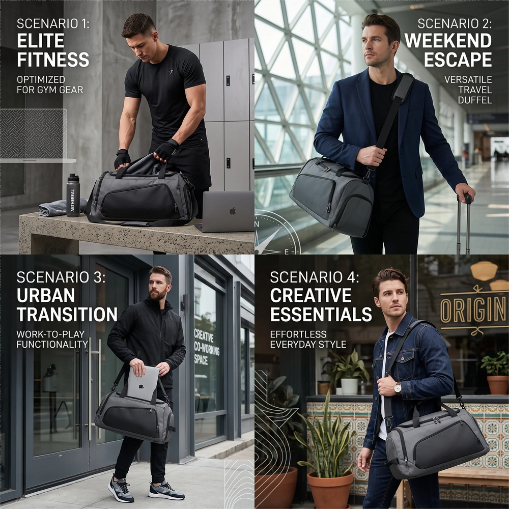 Waterproof Sports Bag | Separate Shoe Compartment | 1 MOQ | Custom Logo