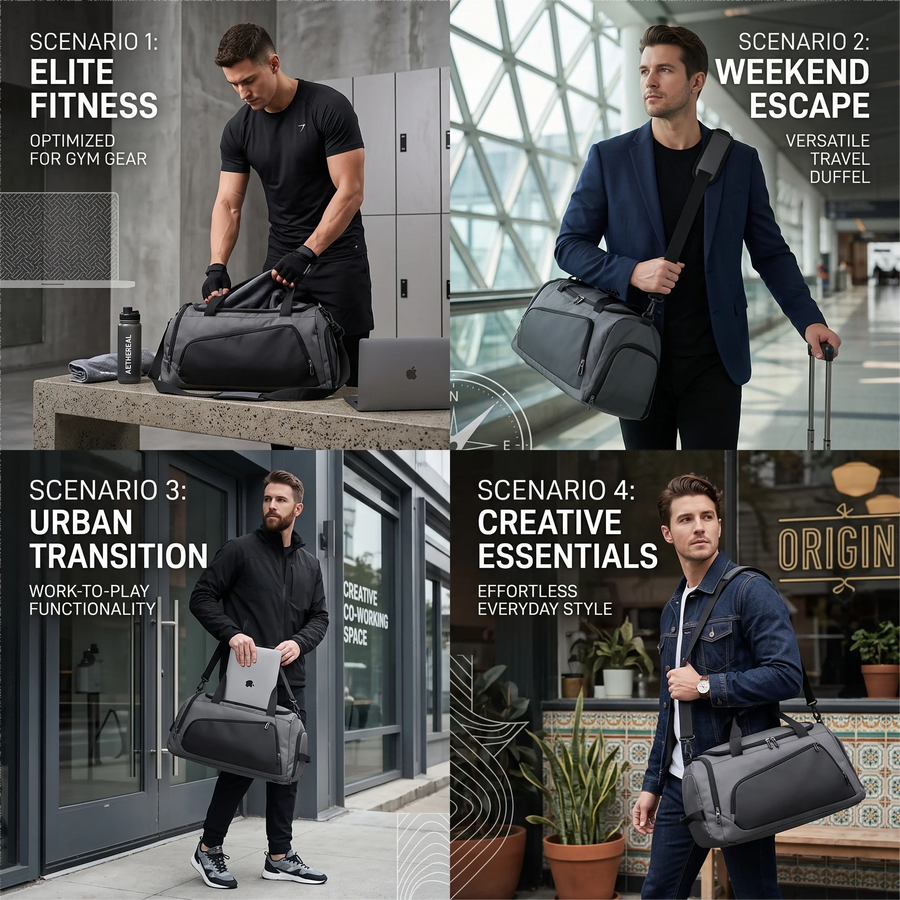 Waterproof Sports Bag | Separate Shoe Compartment | 1 MOQ | Custom Logo