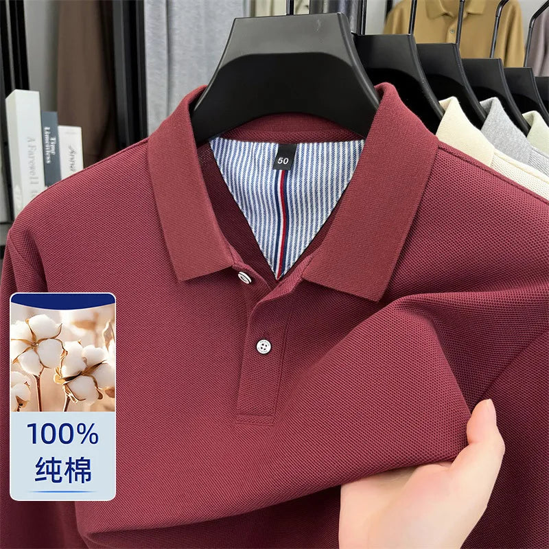 100% Cotton Pique Long Sleeve Shirt | Breathable Moisture-Wicking | Custom Printing