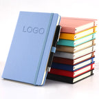 A5 PU Leather Notebook with Elastic Band and Pen Holder for Office, Meetings and Custom Logo