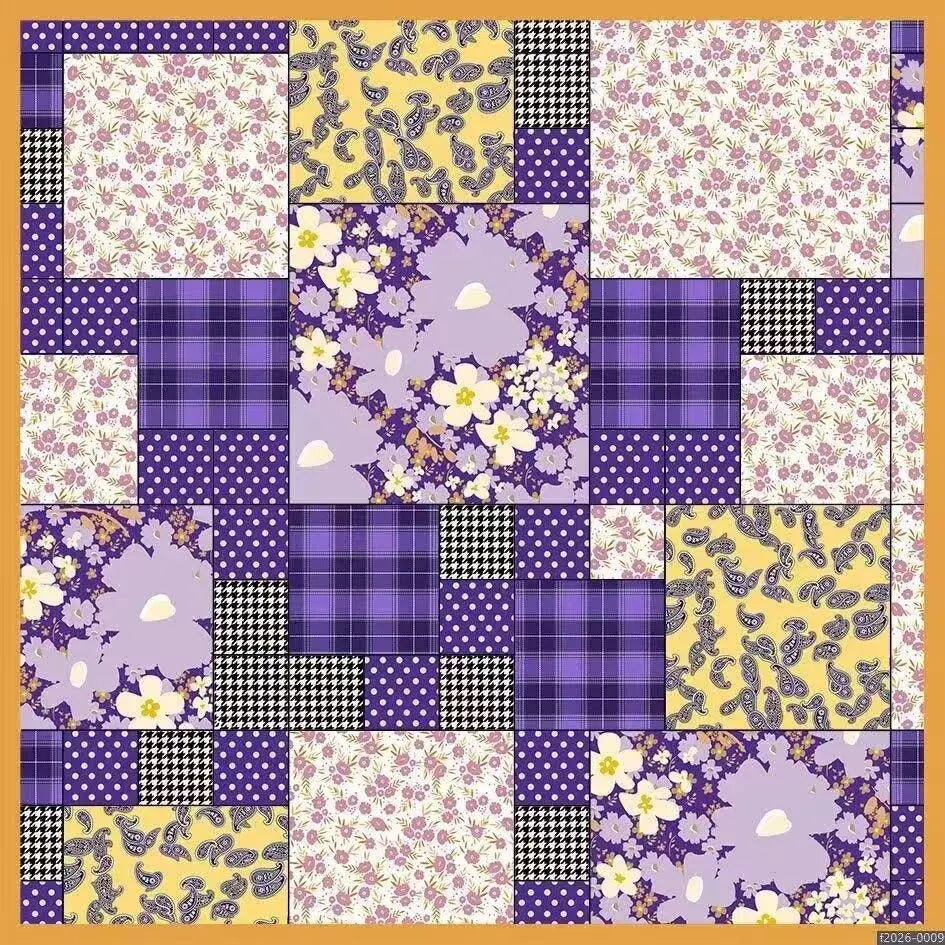 100% Mulberry Silk Square Scarf | 65x65cm | Custom Print | 14-18 Momme