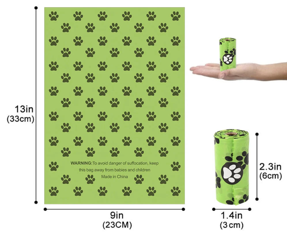 Custom Cornstarch Dog Poop Bags | Biodegradable Compostable | Eco-Friendly Wholesale